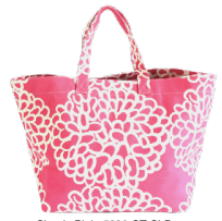 Clouds Pink Square Tote