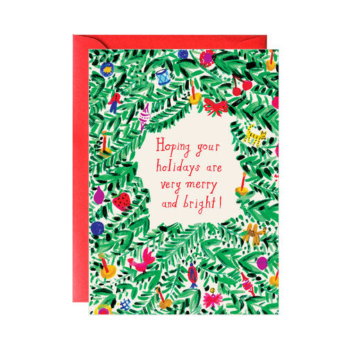 Tinsel on the Tree Greeting Card