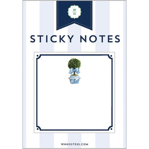 Striped Topiary Tree Sticky Notes